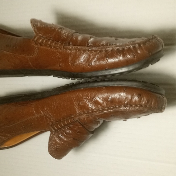 Brilliant Handmade Genuine 0strich Quill Loafers - Picture 14 of 15